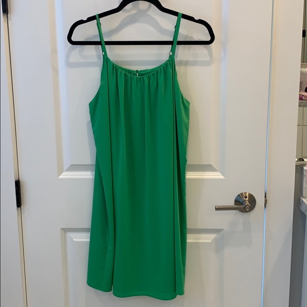 Alice & Olivia green mini tank dress